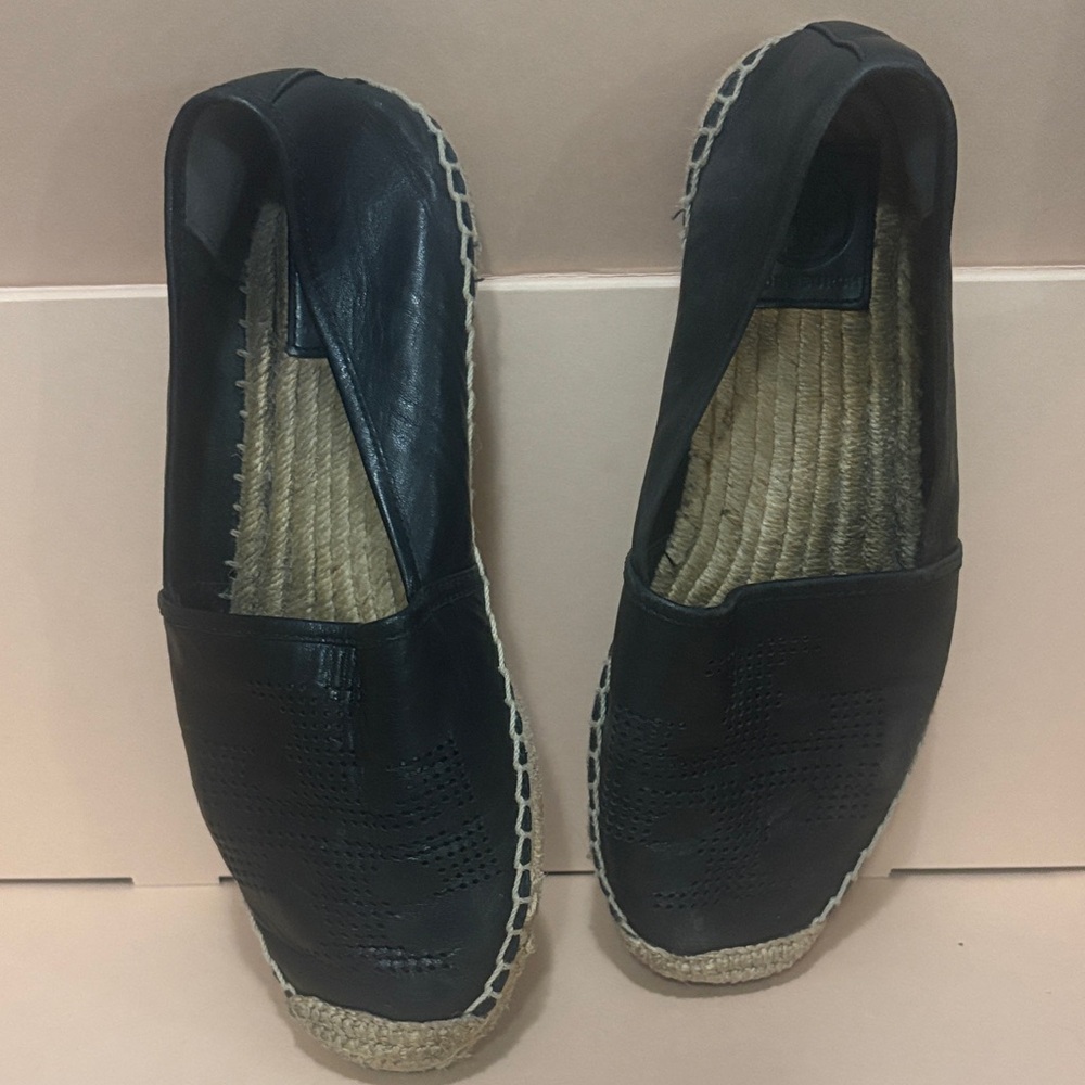 Tory Burch Black Leather Loafers